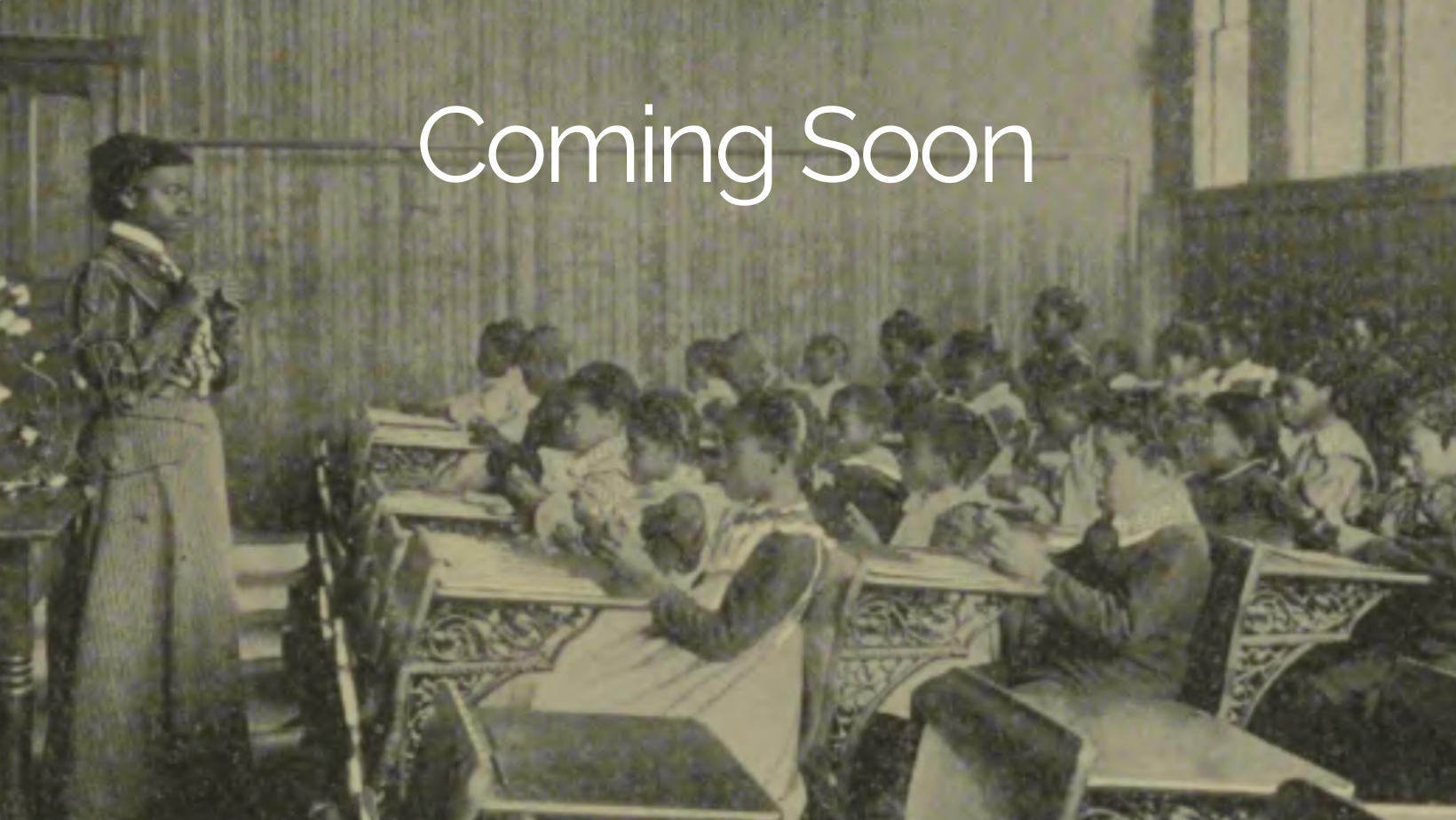 Hampton University, 1900, elementary sewing class